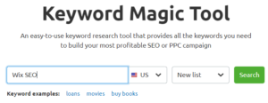 semrush keyword magic tool generate keywords