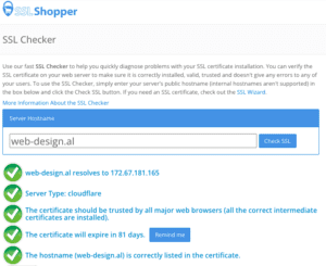 check ssl of your website
